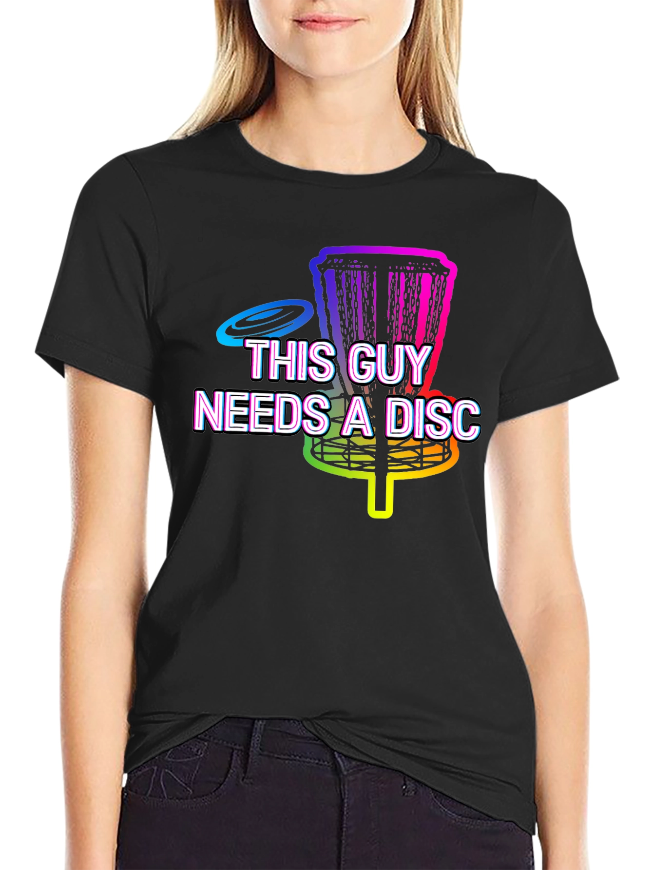 This Guy Needs A Disc - Disc Golf T-Shirt