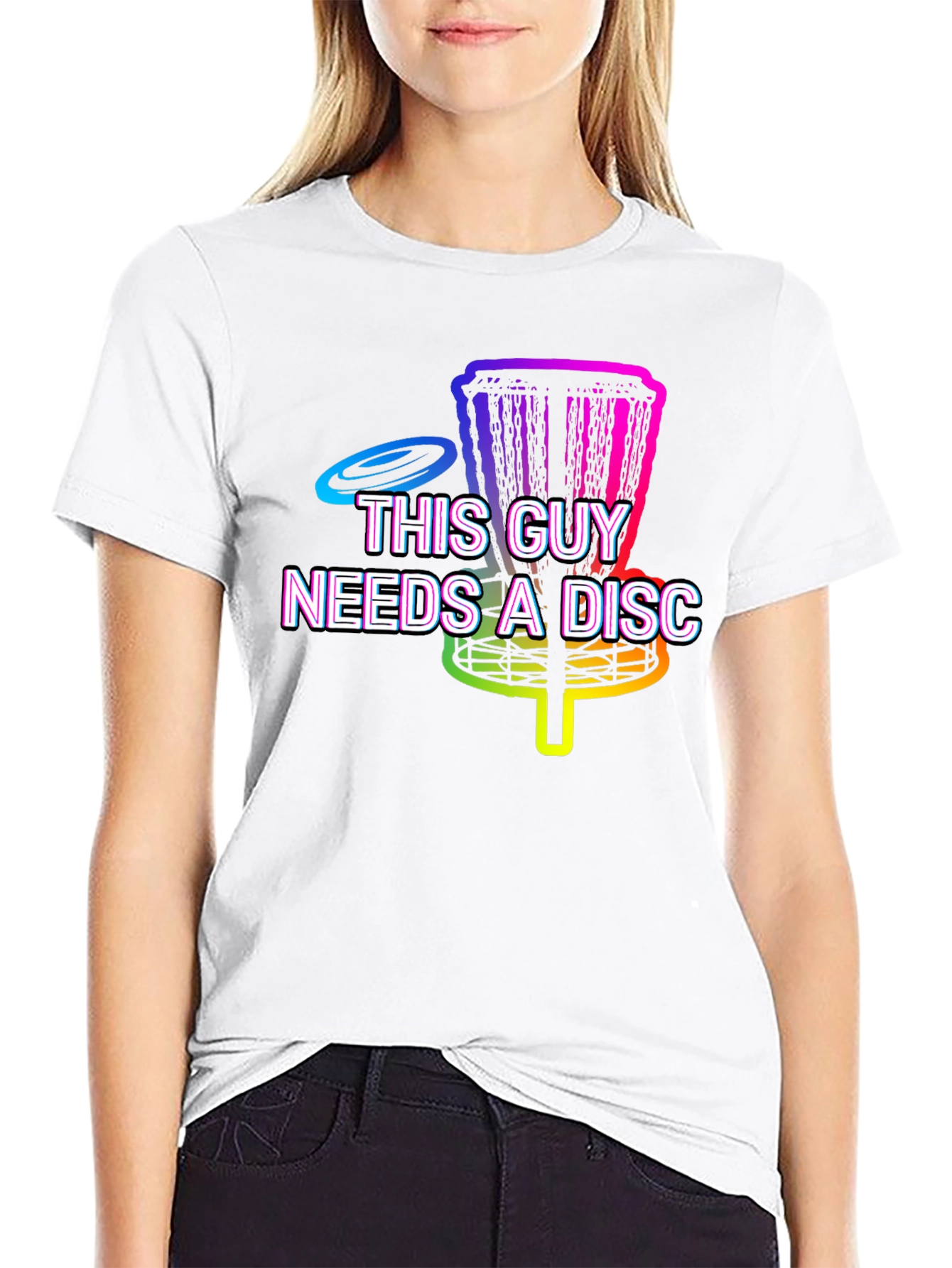 This Guy Needs A Disc - Disc Golf T-Shirt