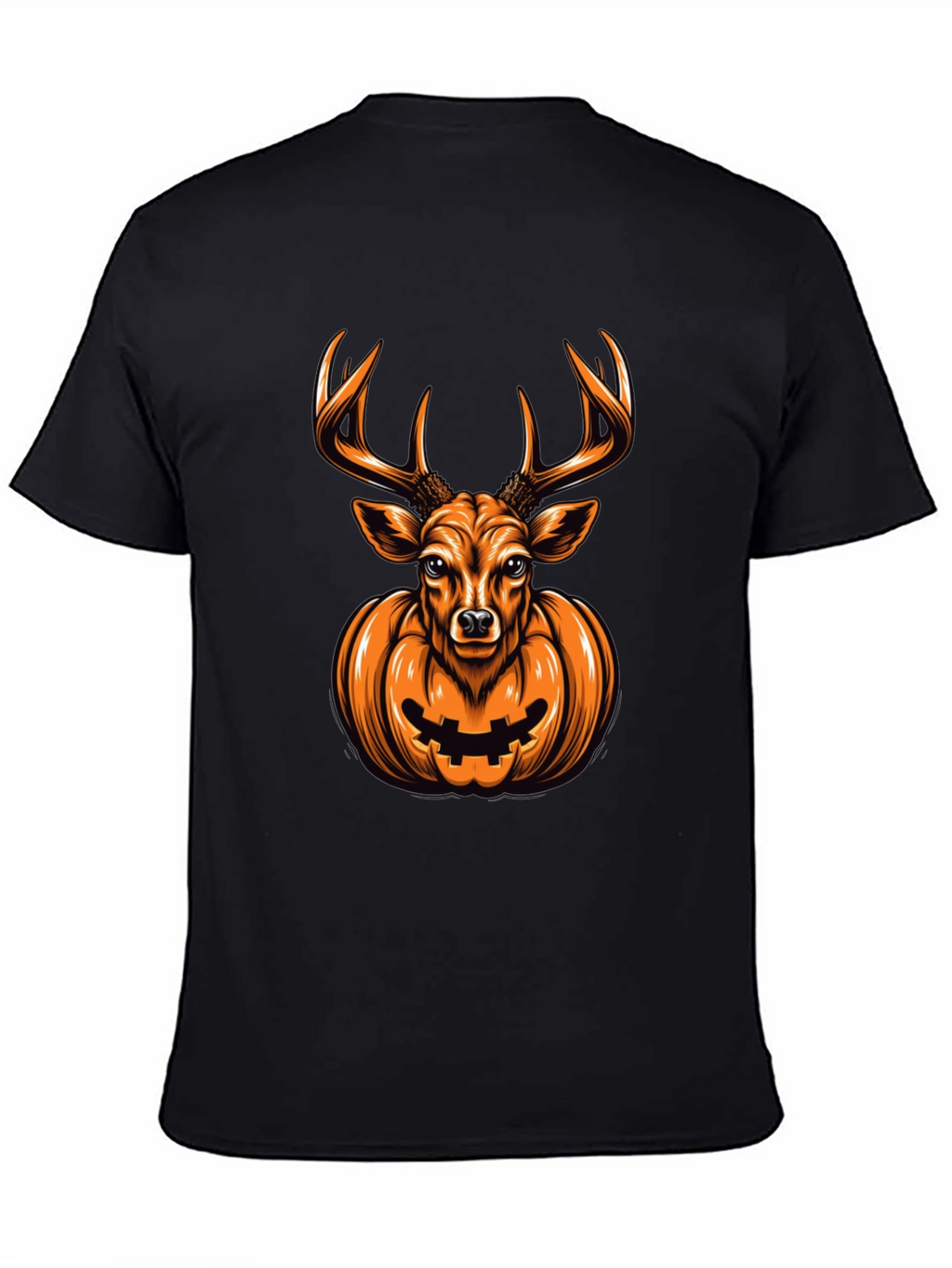 Deer Pumpkin Halloween Graphic Tee