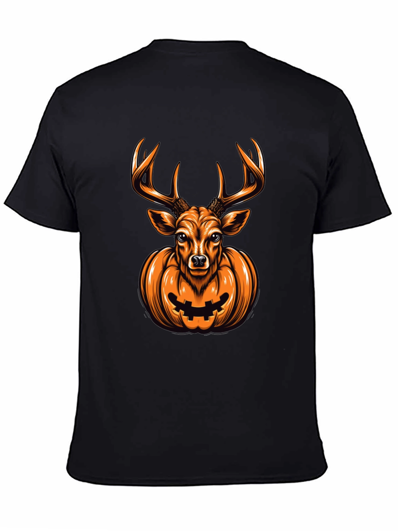 Deer Pumpkin Halloween Graphic Tee