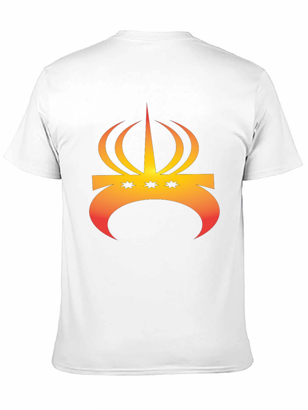 Crown and Stars Graphic Tee - Trendy Black T-Shirt