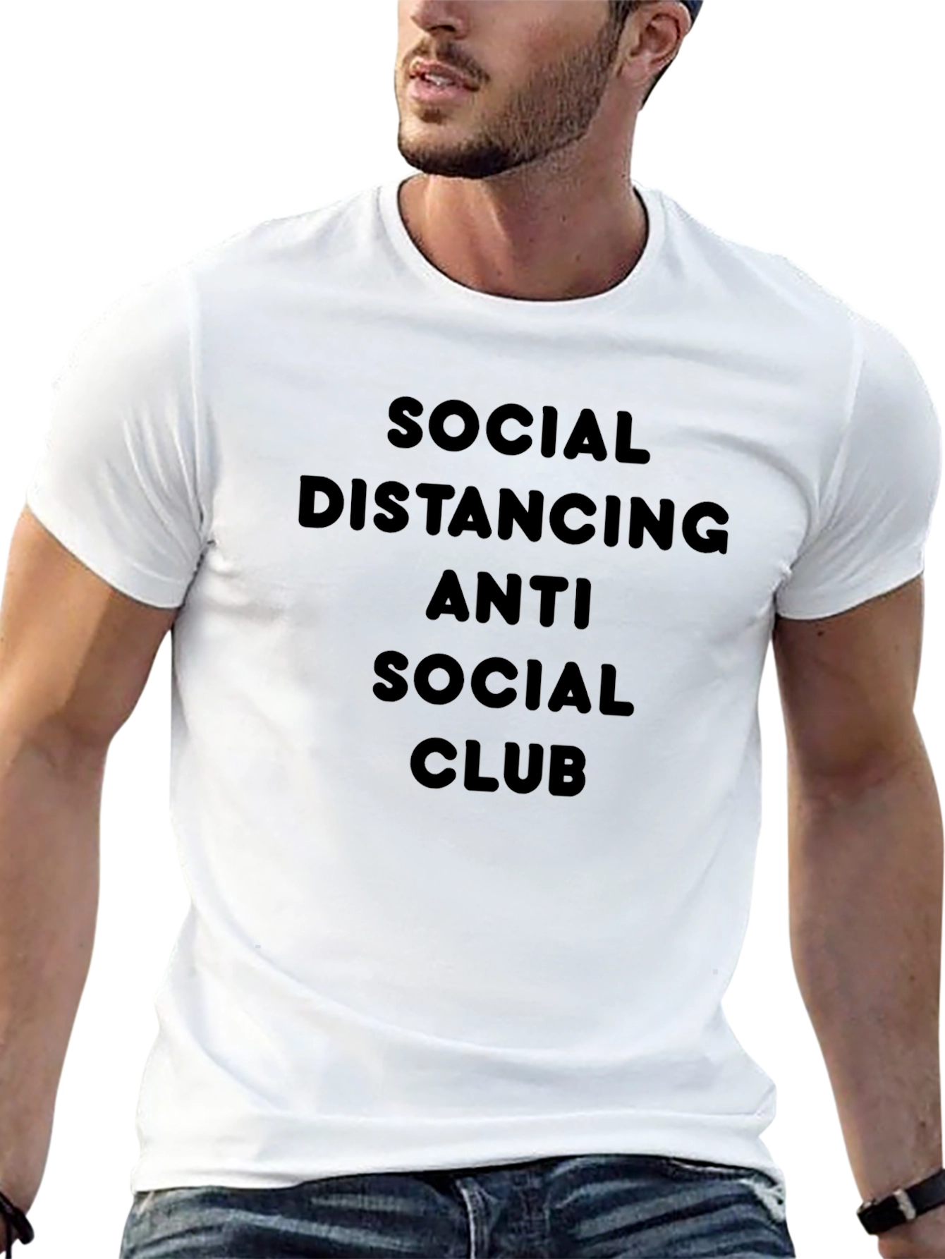 Social Distancing Anti Social Club Black T-Shirt