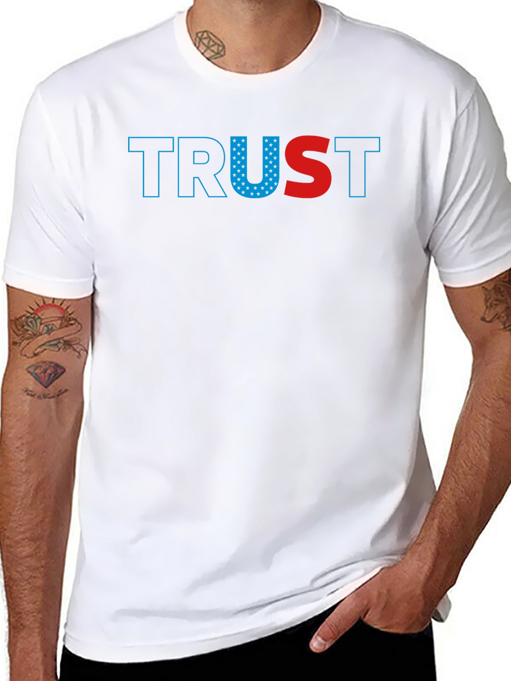 Trust Graphic T-Shirt - Patriotic USA Design