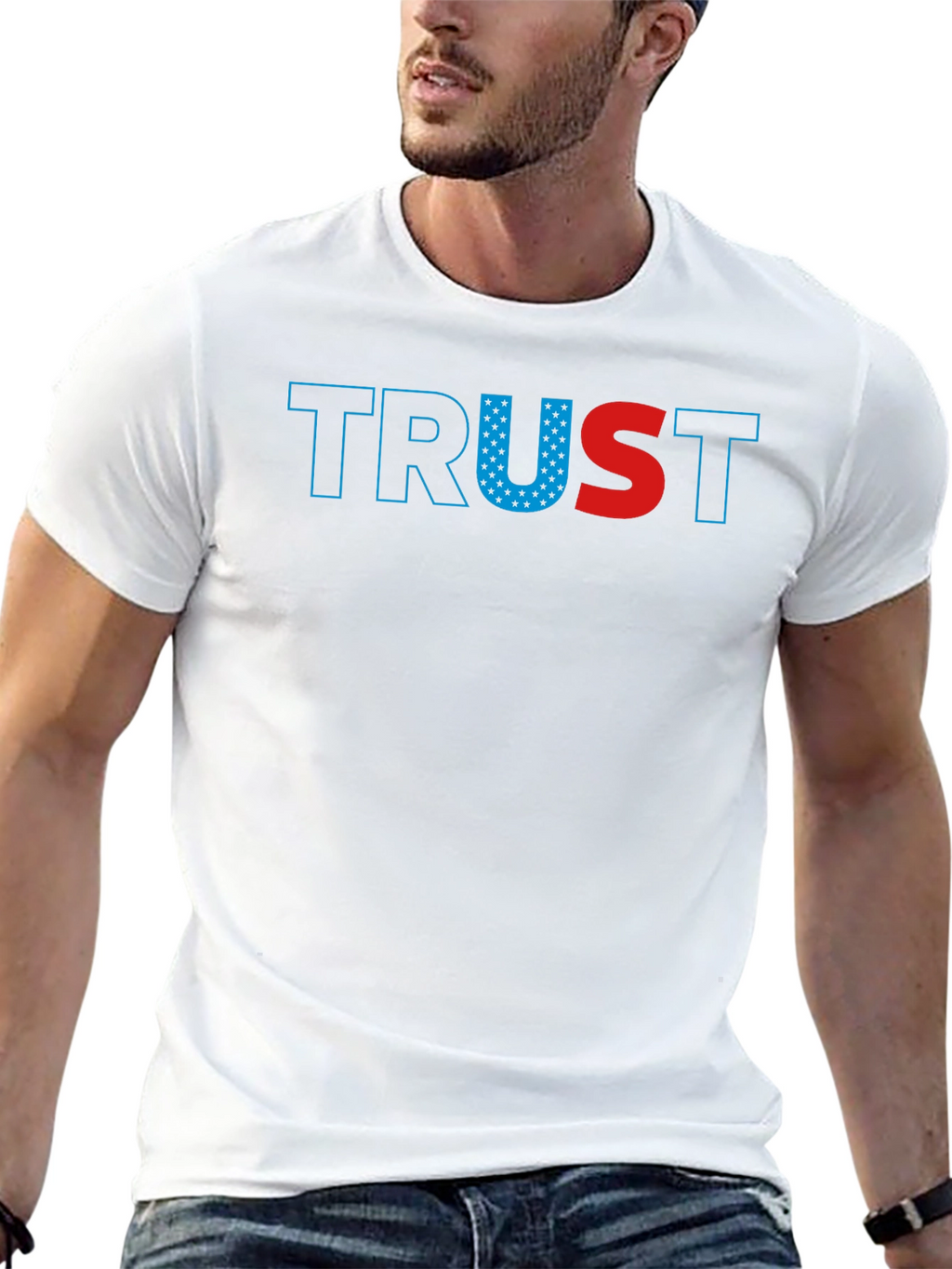 Trust Graphic T-Shirt - Patriotic USA Design