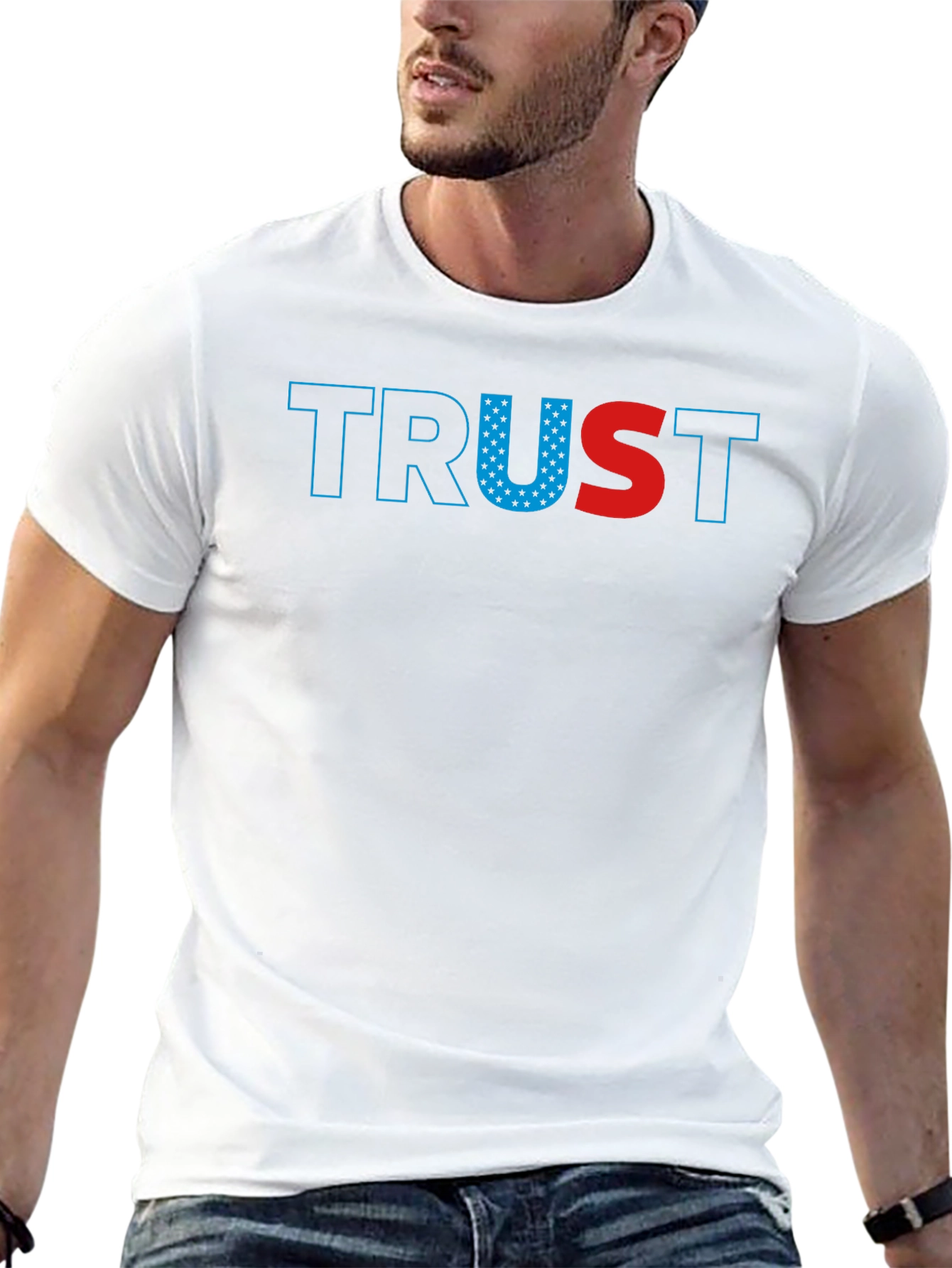 Trust Graphic T-Shirt - Patriotic USA Design