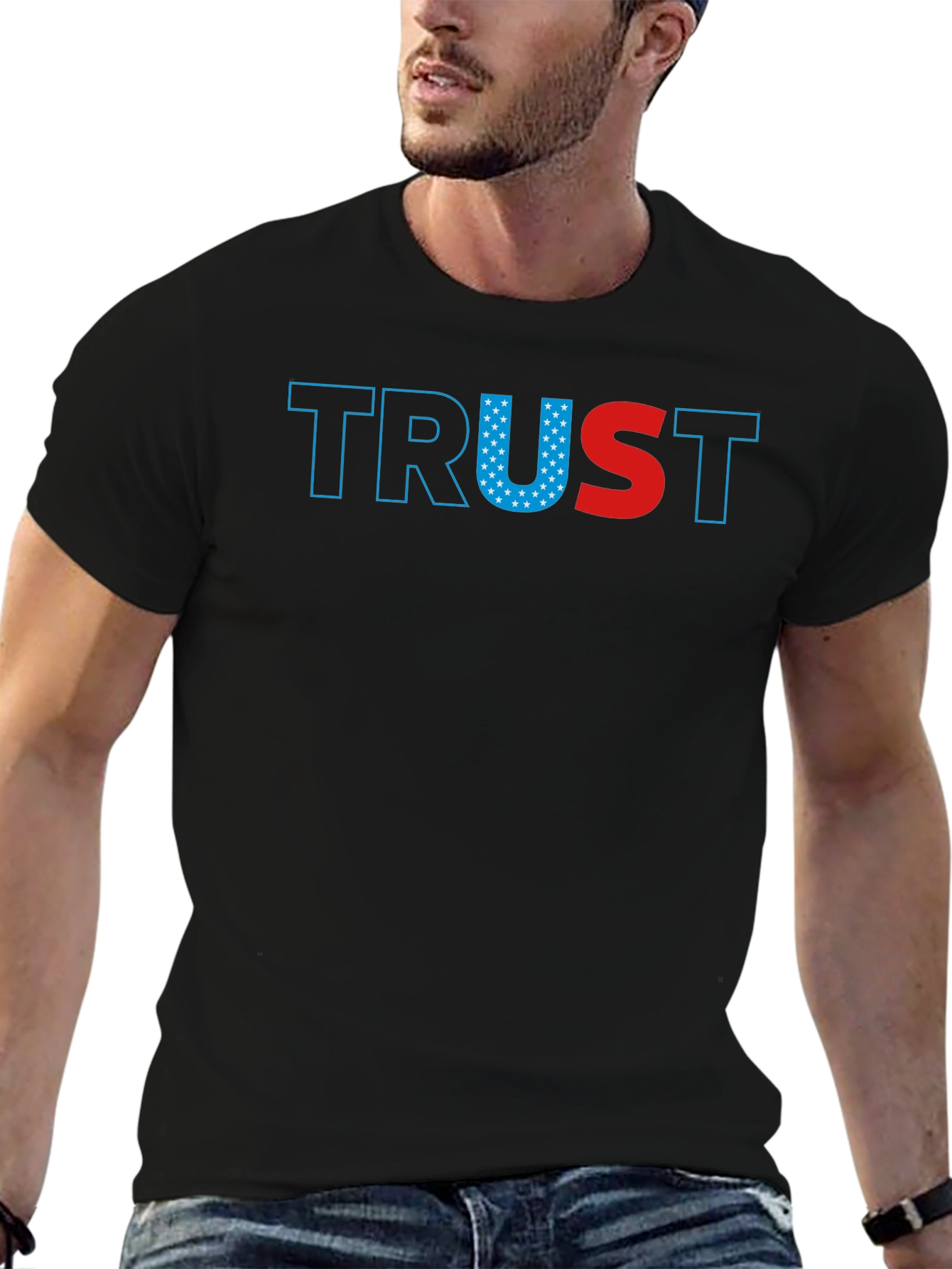 Trust Graphic T-Shirt - Patriotic USA Design