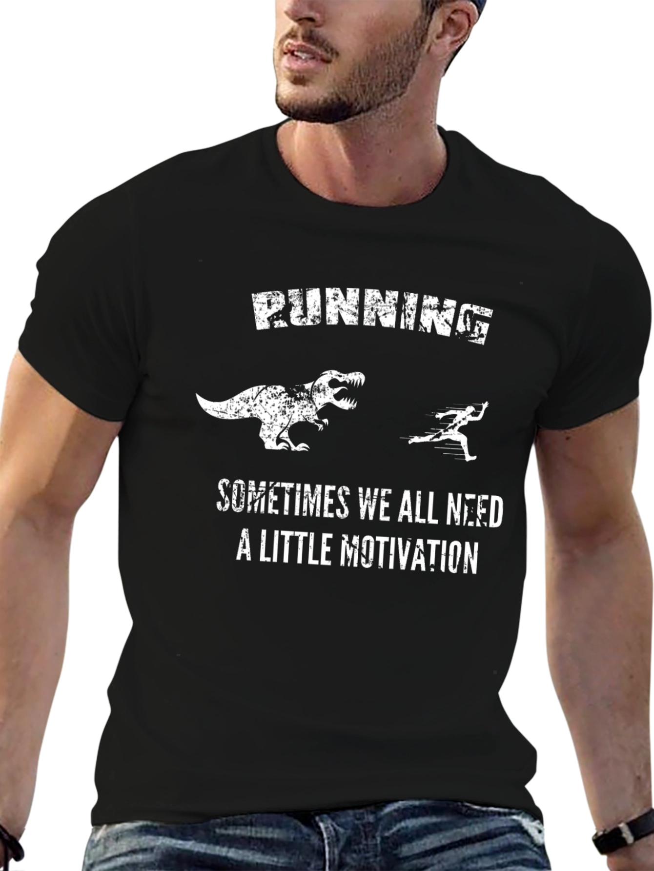 Running Dinosaur T-Shirt: Motivation Tee
