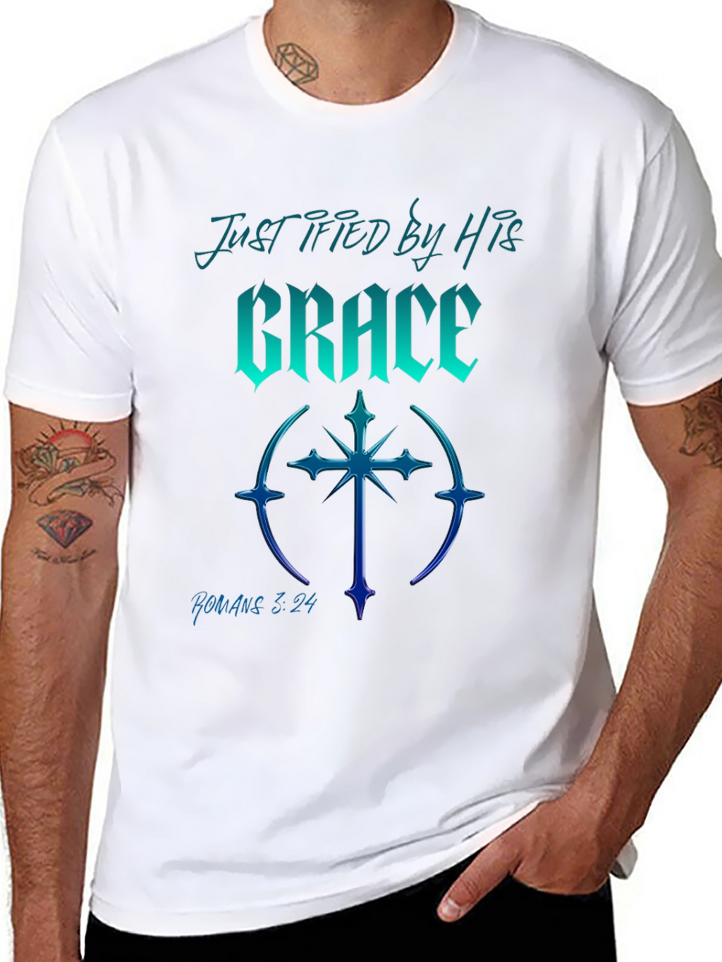 Justified By His Grace T-Shirt