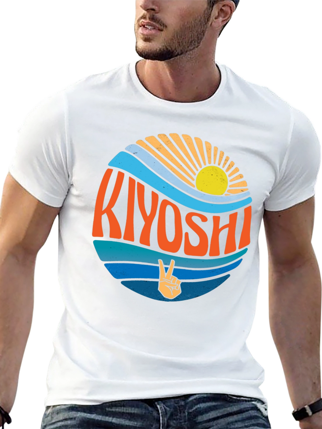 Kiyoshi Retro Graphic Tee - Peace & Sunshine