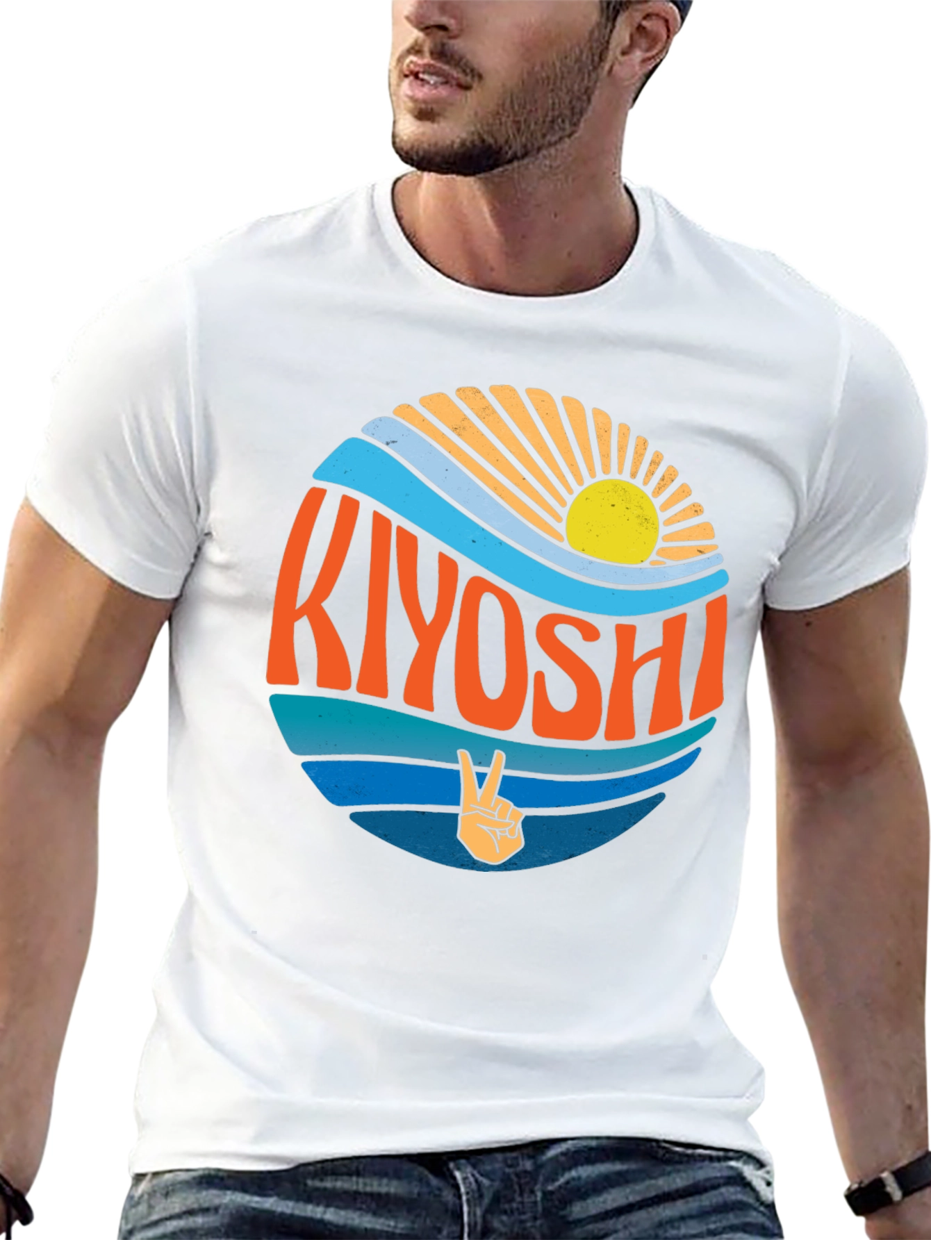 Kiyoshi Retro Graphic Tee - Peace & Sunshine