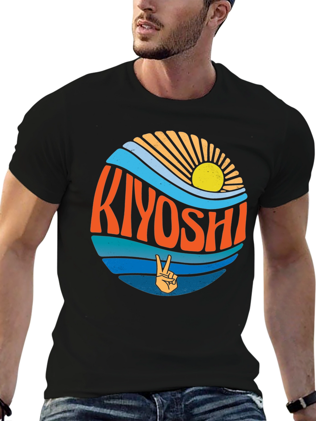 Kiyoshi Retro Graphic Tee - Peace & Sunshine