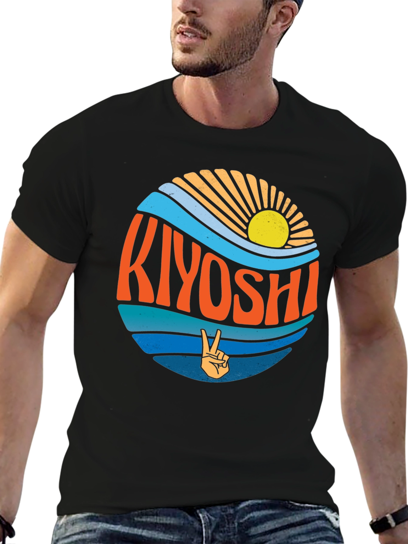 Kiyoshi Retro Graphic Tee - Peace & Sunshine