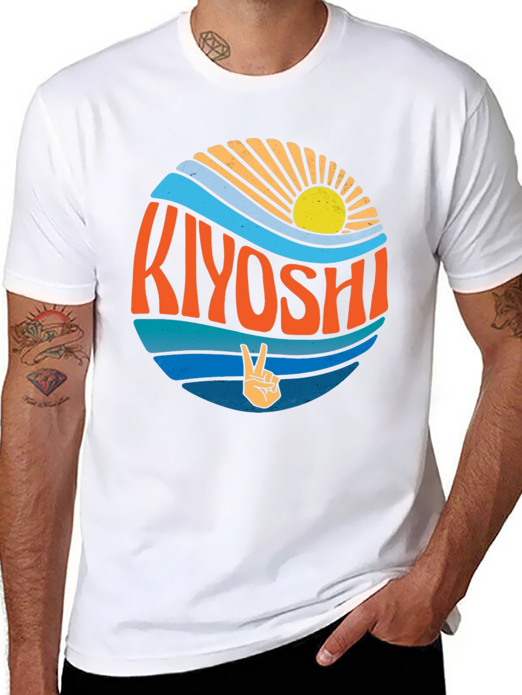 Kiyoshi Retro Graphic Tee - Peace & Sunshine