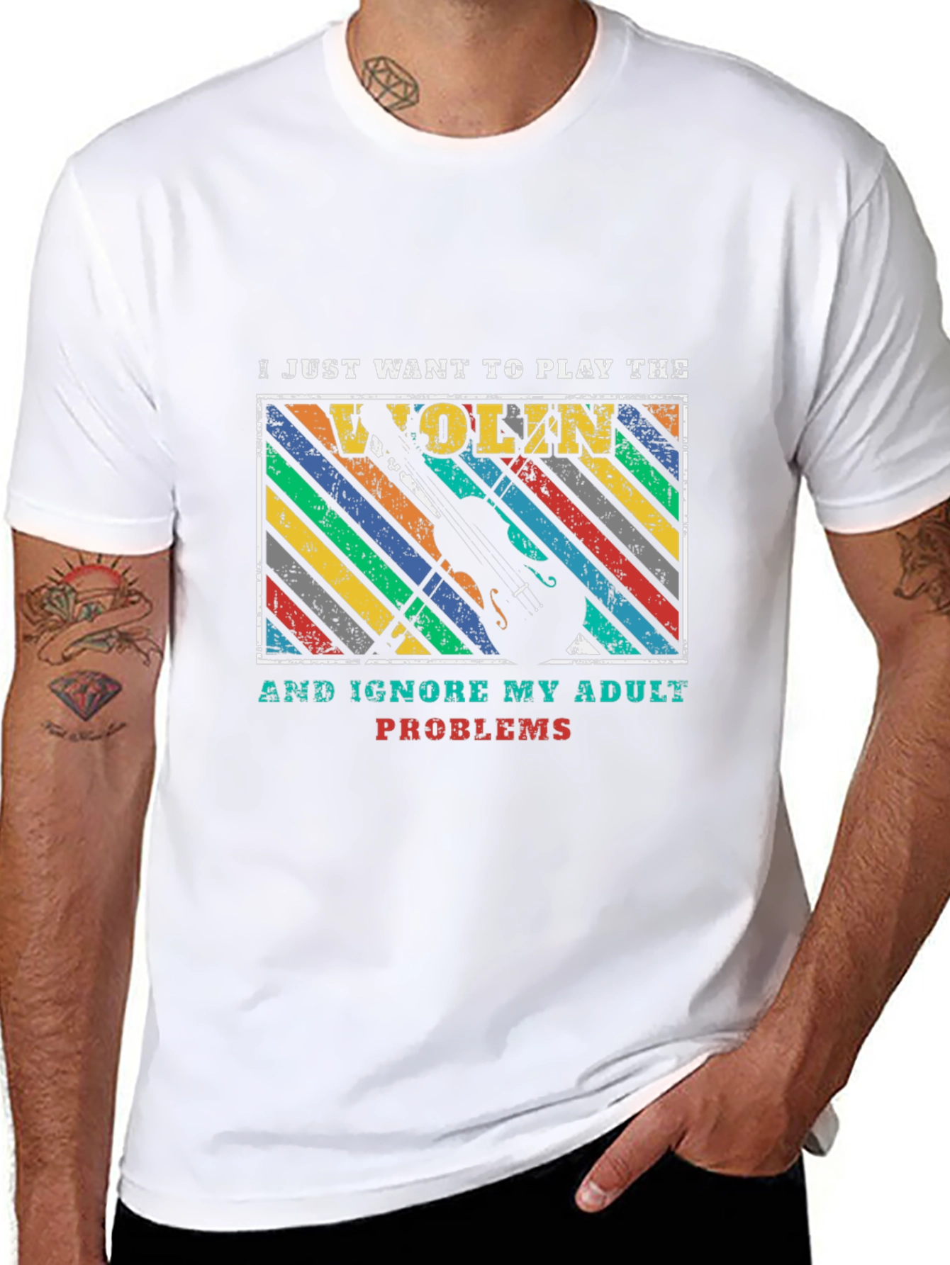 Violin Player Adult Problems T-Shirt
