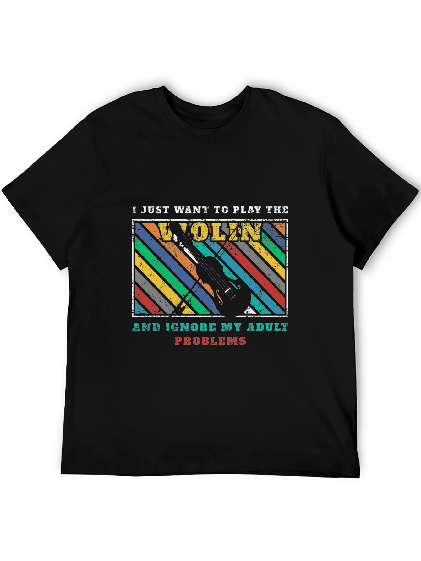 Violin Player Adult Problems T-Shirt