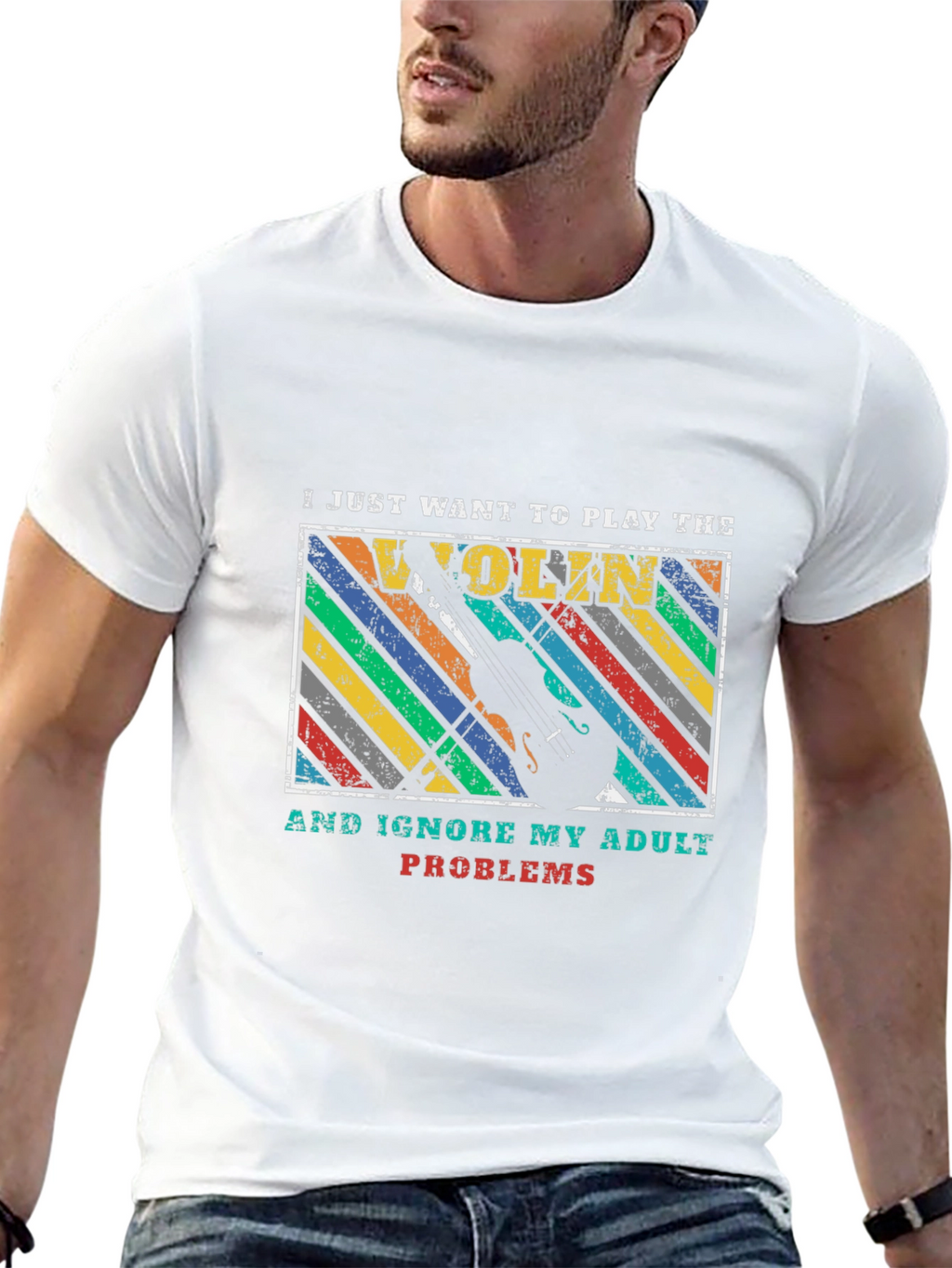 Violin Player Adult Problems T-Shirt