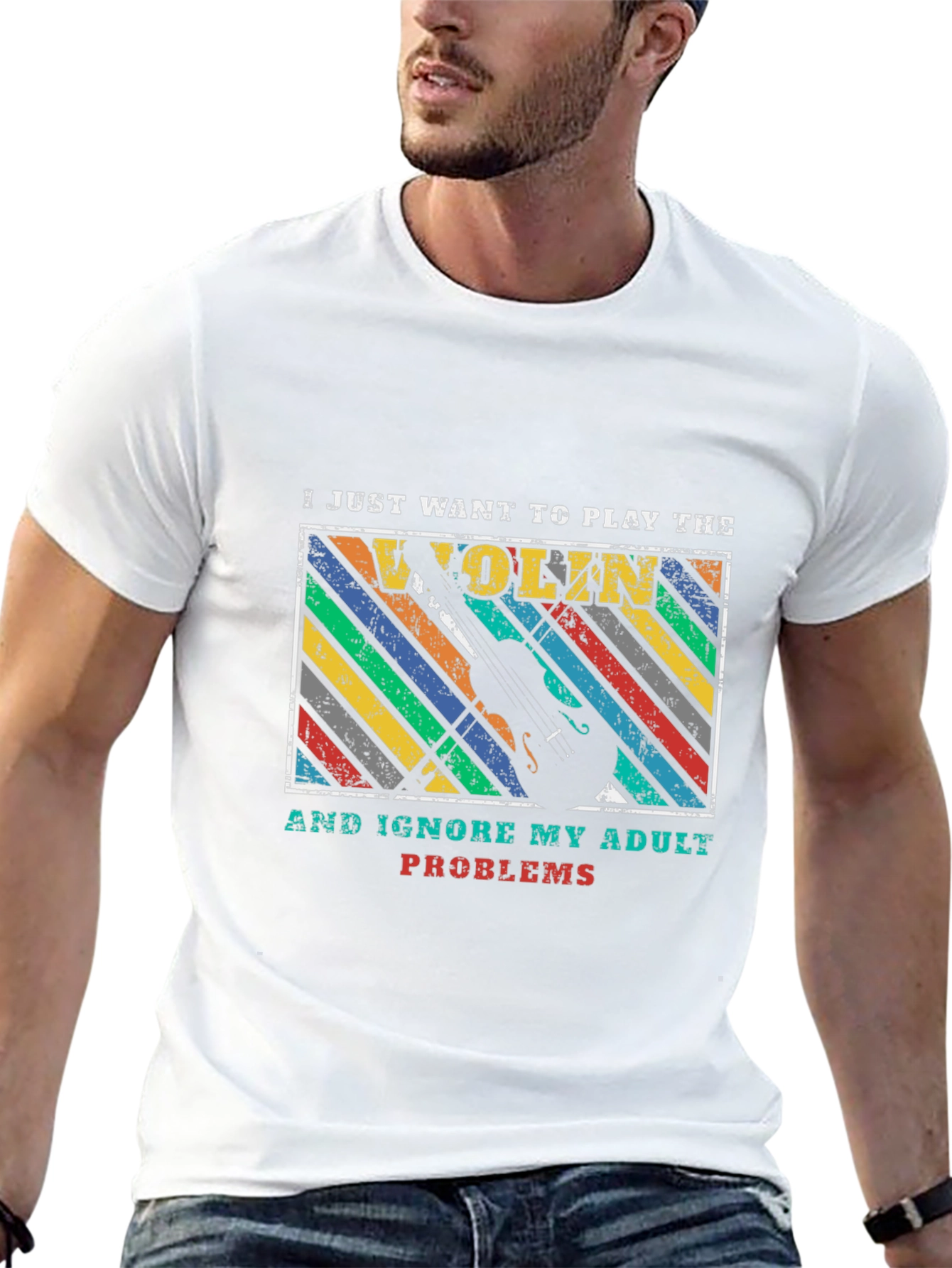 Violin Player Adult Problems T-Shirt