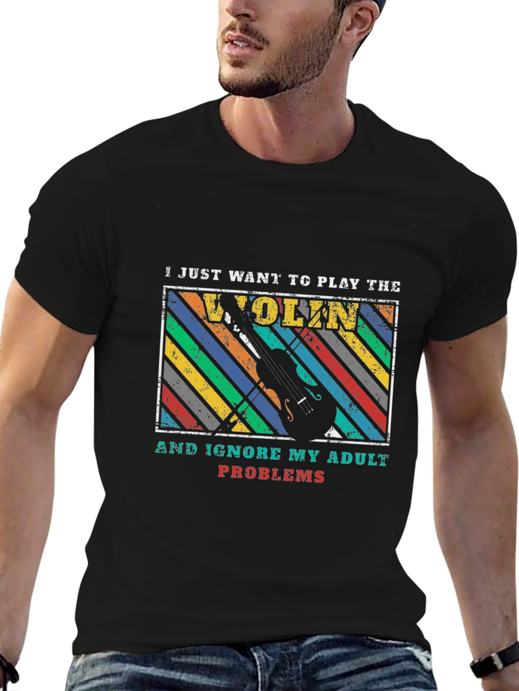 Violin Player Adult Problems T-Shirt
