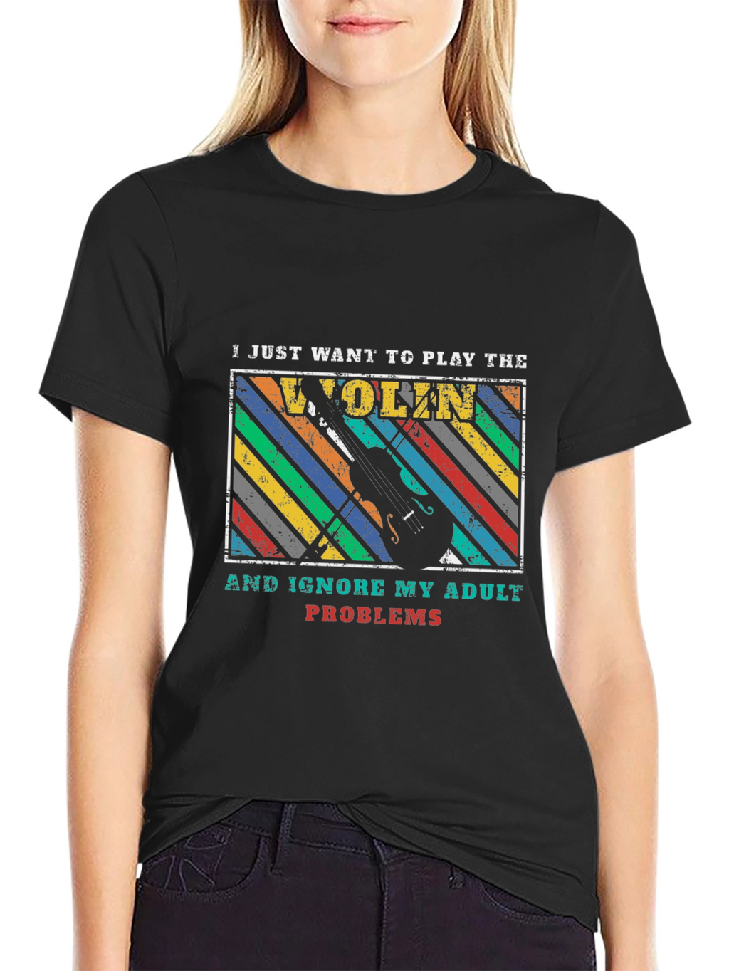 Violin Player Adult Problems T-Shirt