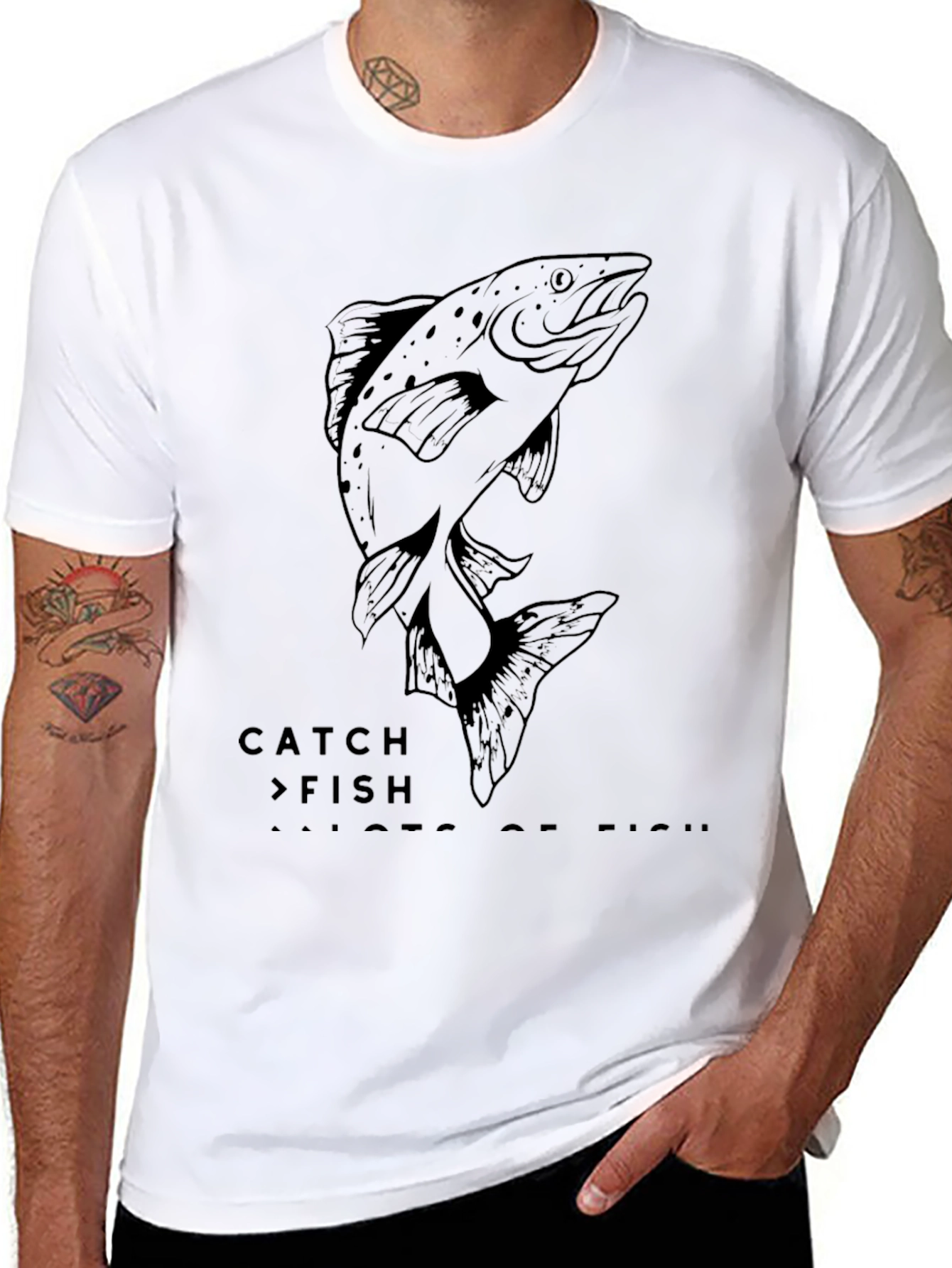 Catch Fish T-Shirt - Fishing Graphic Tee