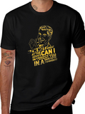 Sarcastic Humor Graphic Tee - Black