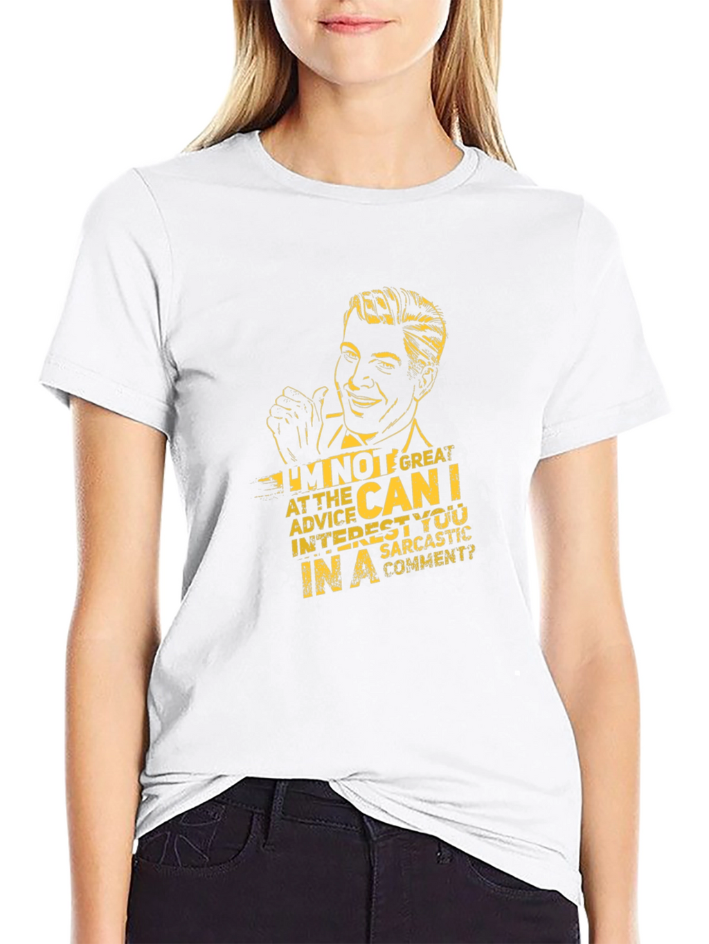 Sarcastic Humor Graphic Tee - Black