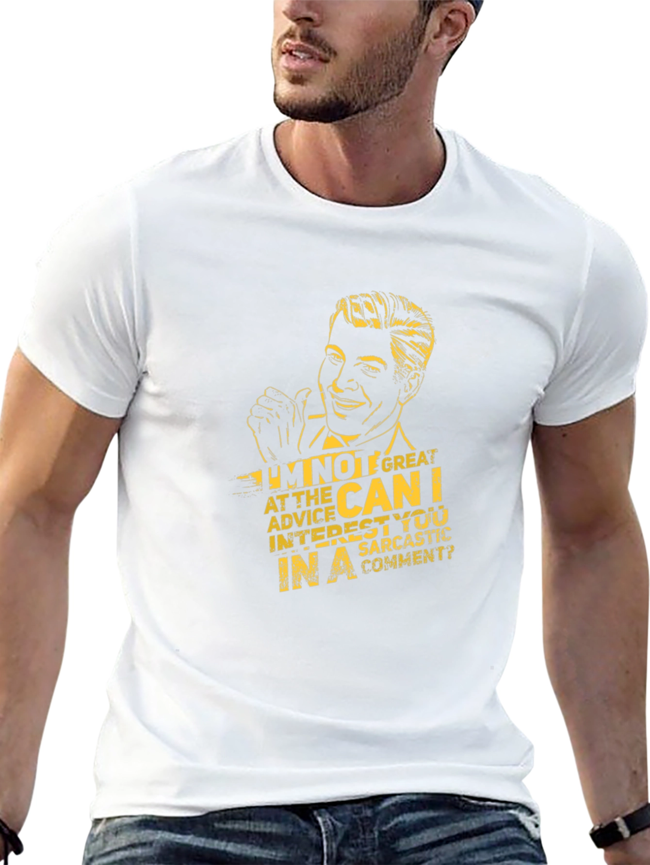 Sarcastic Humor Graphic Tee - Black