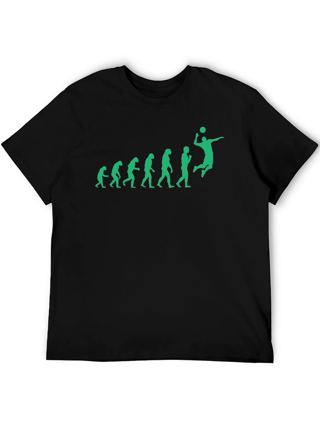 Volleyball Evolution Graphic Tee - Black