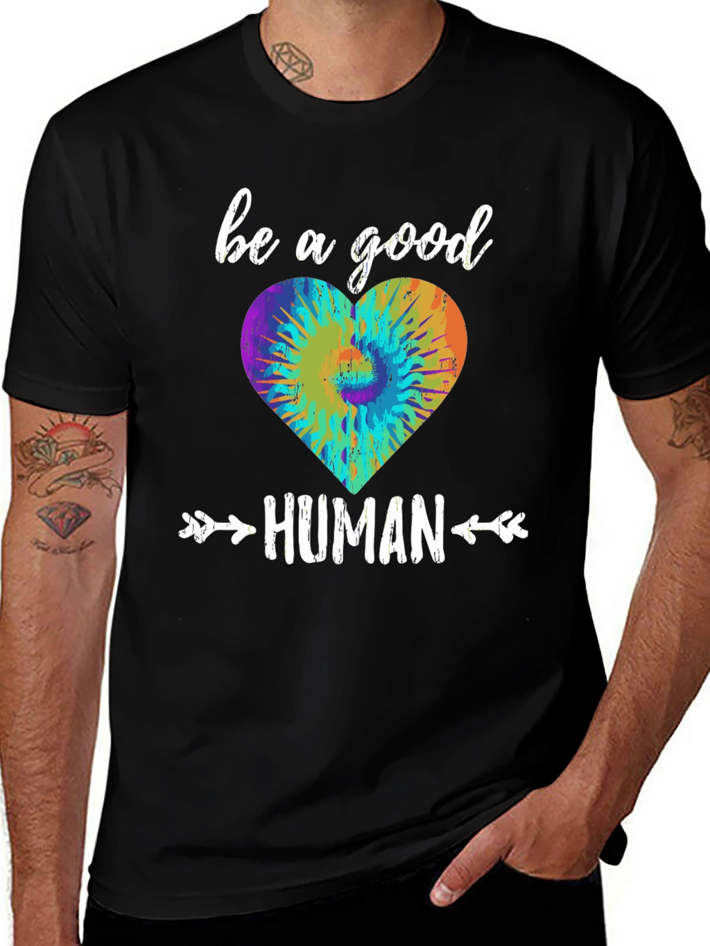 Be A Good Human T-Shirt Black