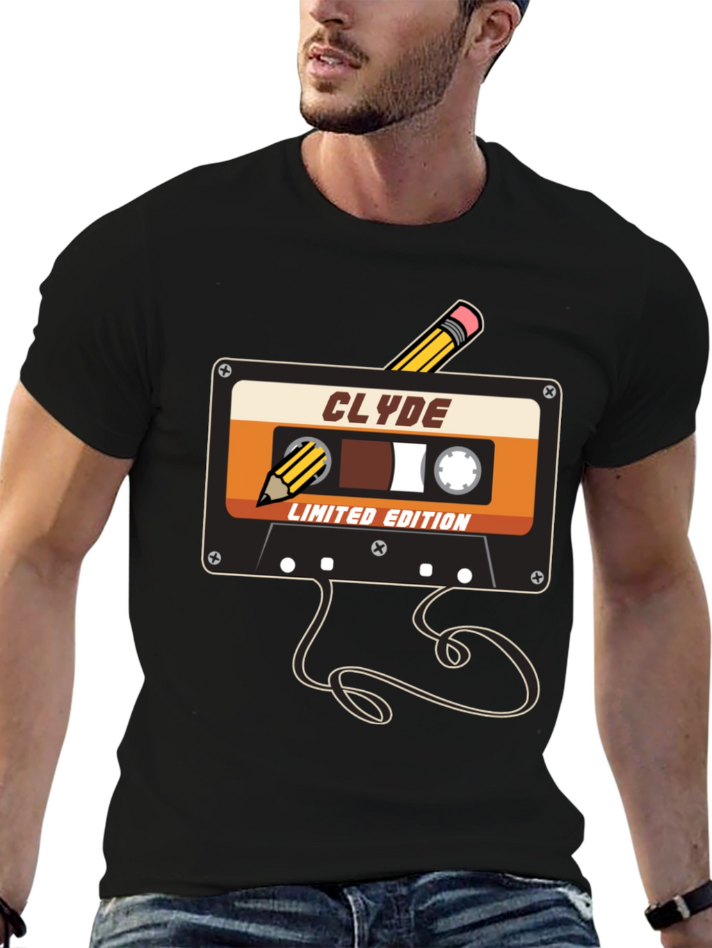 Retro Cassette Tape T-Shirt - Clyde Limited Edition