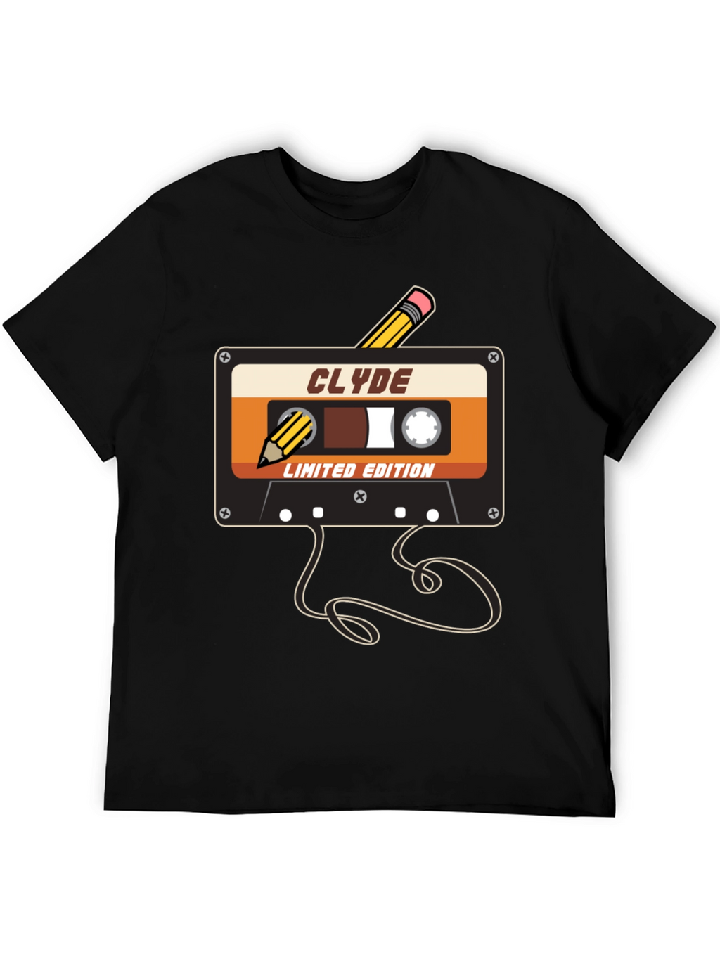 Retro Cassette Tape T-Shirt - Clyde Limited Edition