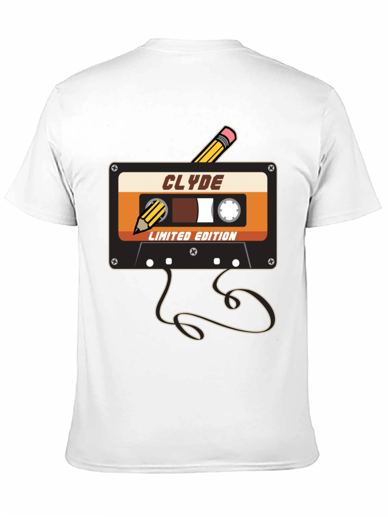 Retro Cassette Tape T-Shirt - Clyde Limited Edition