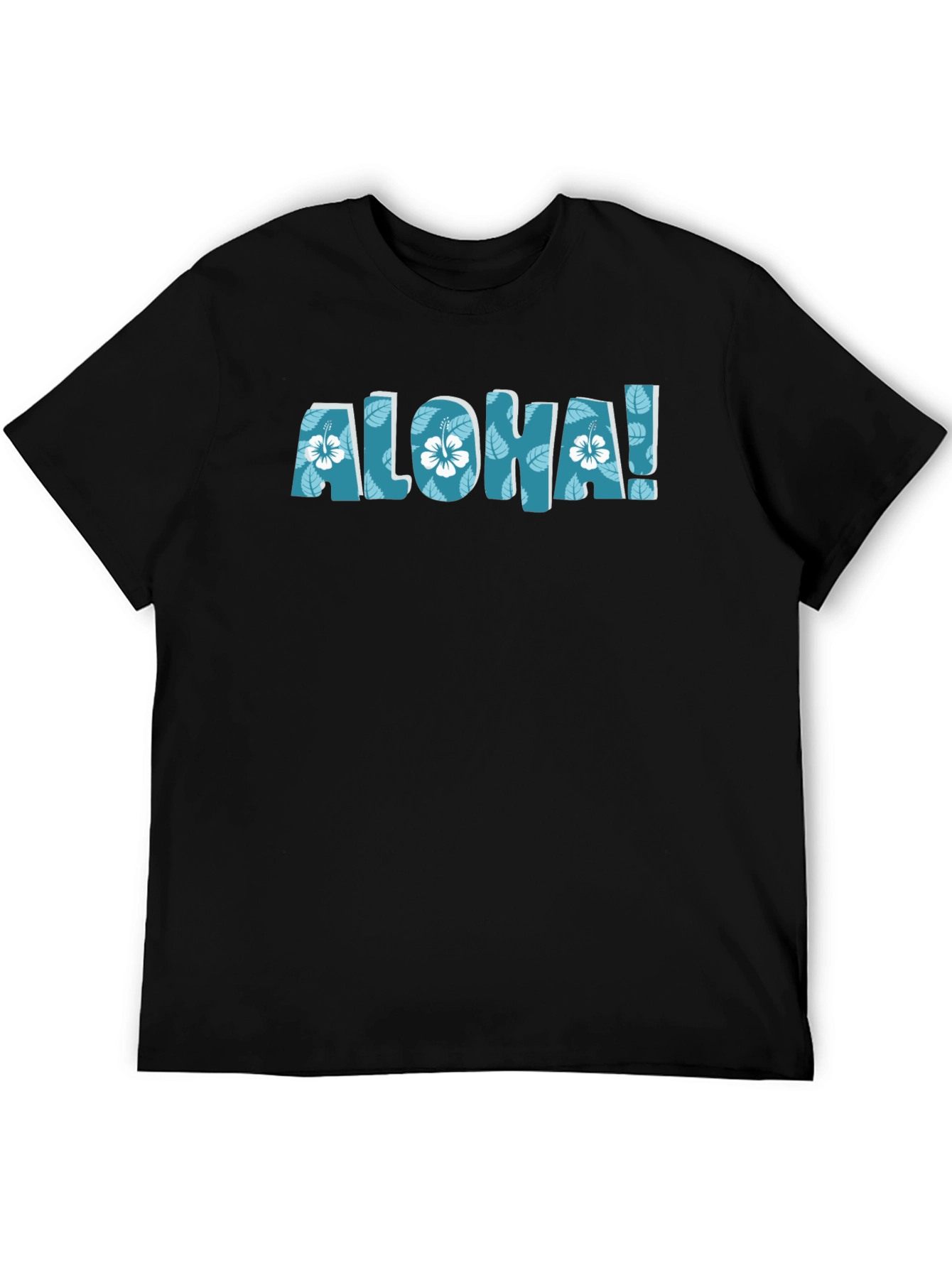 Aloha Floral Graphic Black T-Shirt