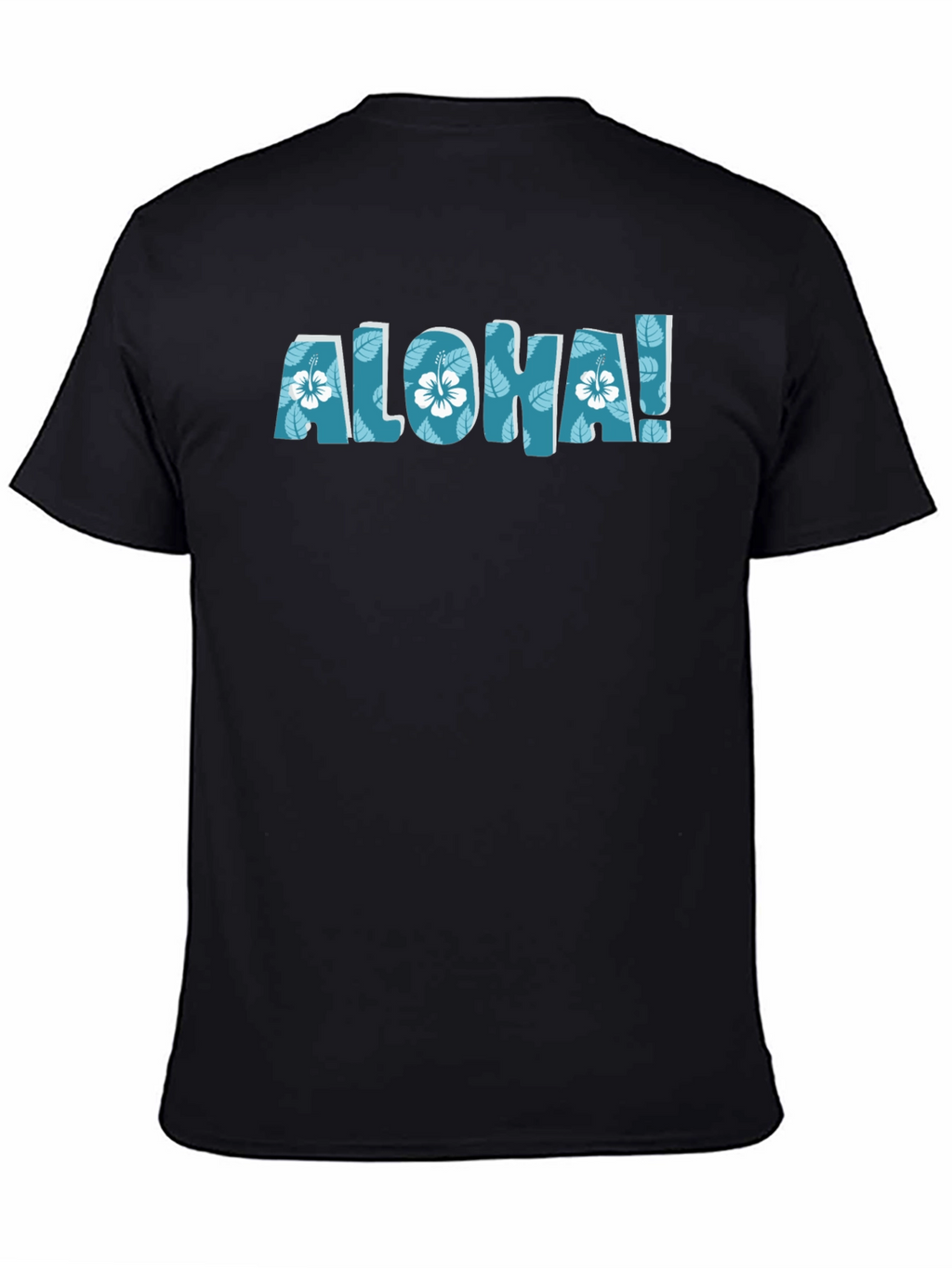 Aloha Floral Graphic Black T-Shirt