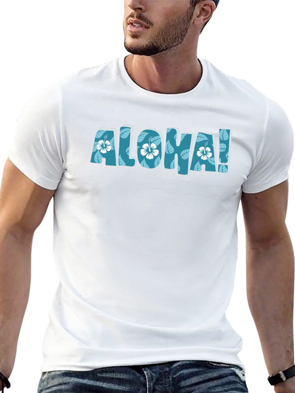 Aloha Floral Graphic Black T-Shirt