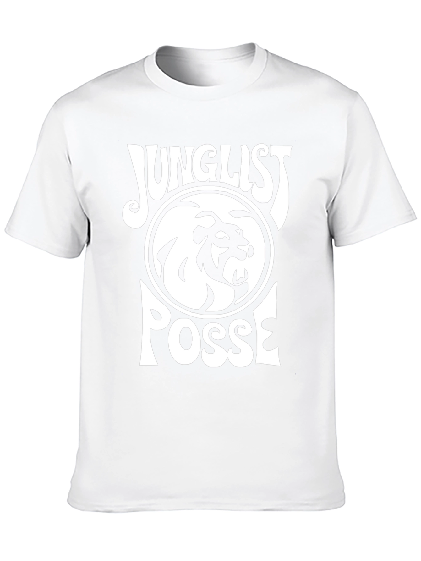 Junglist Posse Black T-Shirt Lion Design