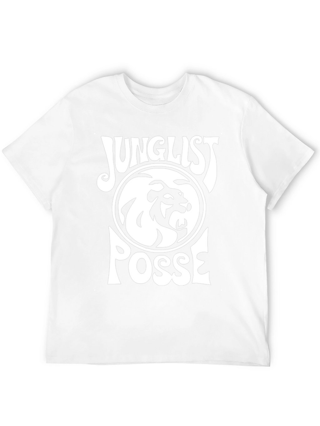 Junglist Posse Black T-Shirt Lion Design