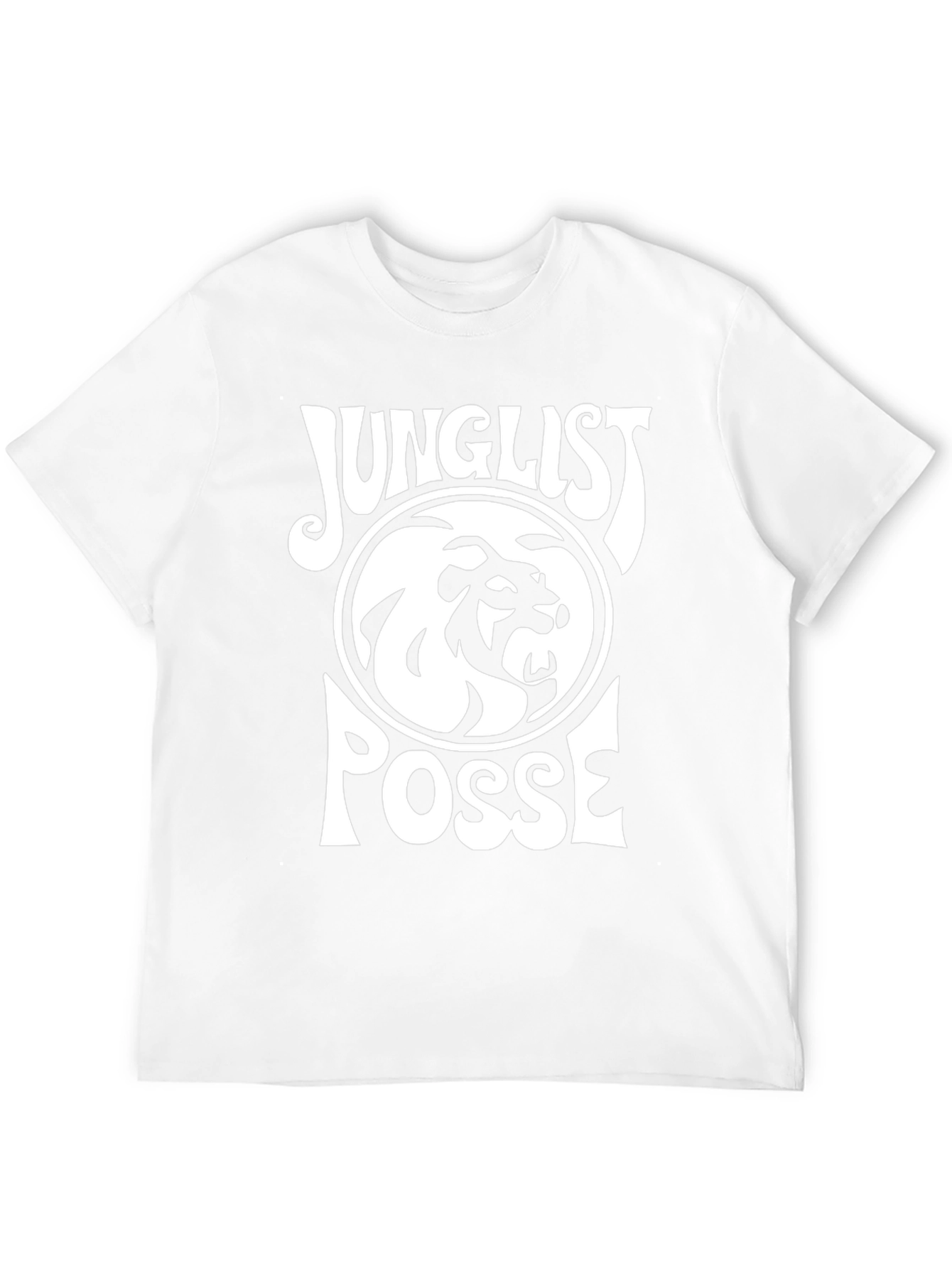 Junglist Posse Black T-Shirt Lion Design