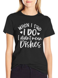 Funny Wedding Dish Duty T-Shirt