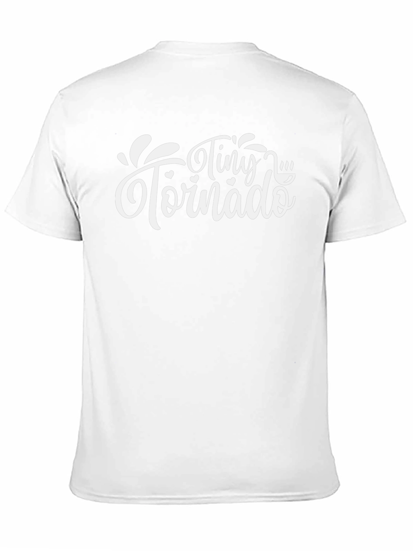Tiny Tornado Black Cotton Graphic T-Shirt