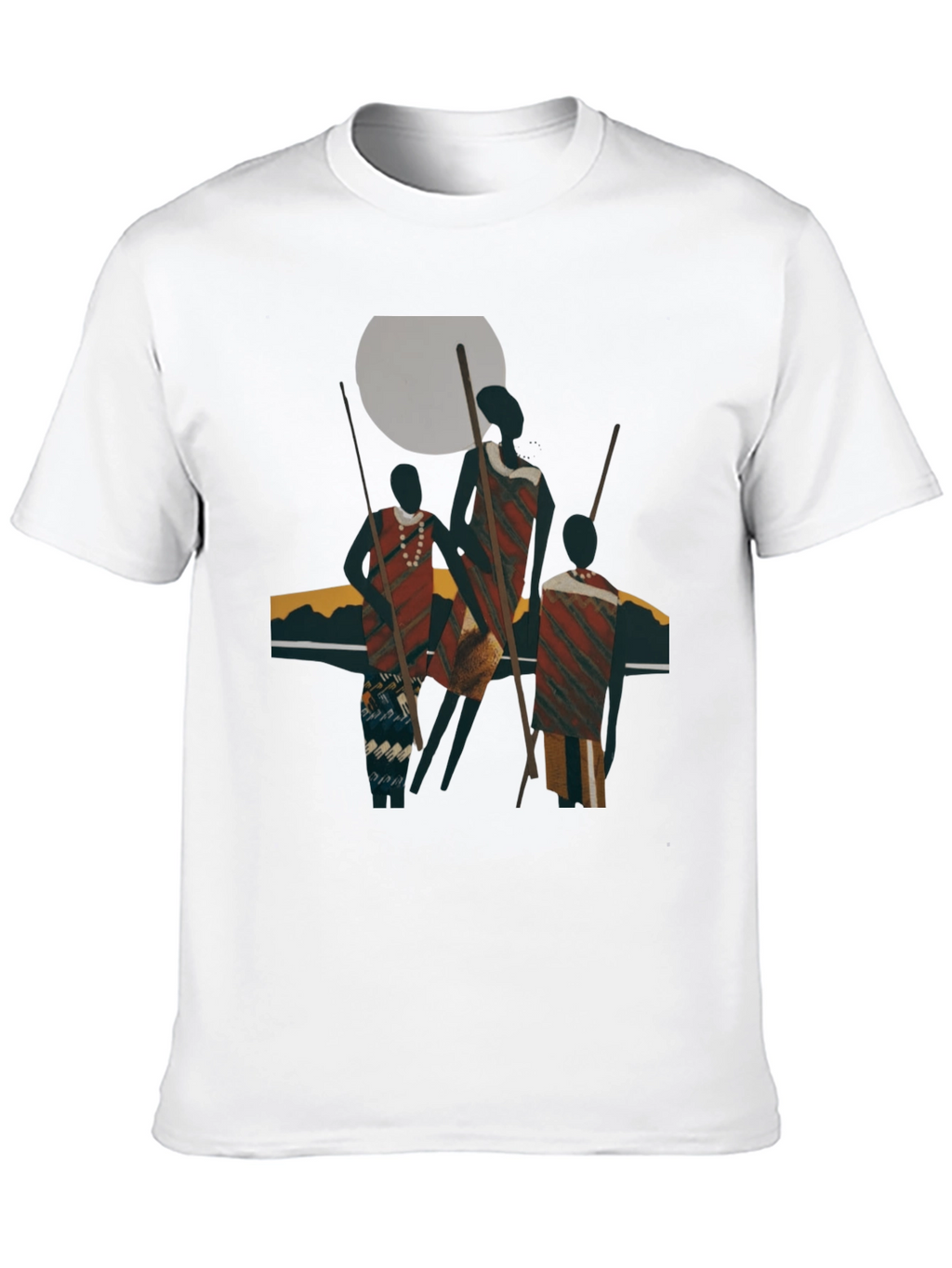 Tribal Art Graphic Black T-Shirt