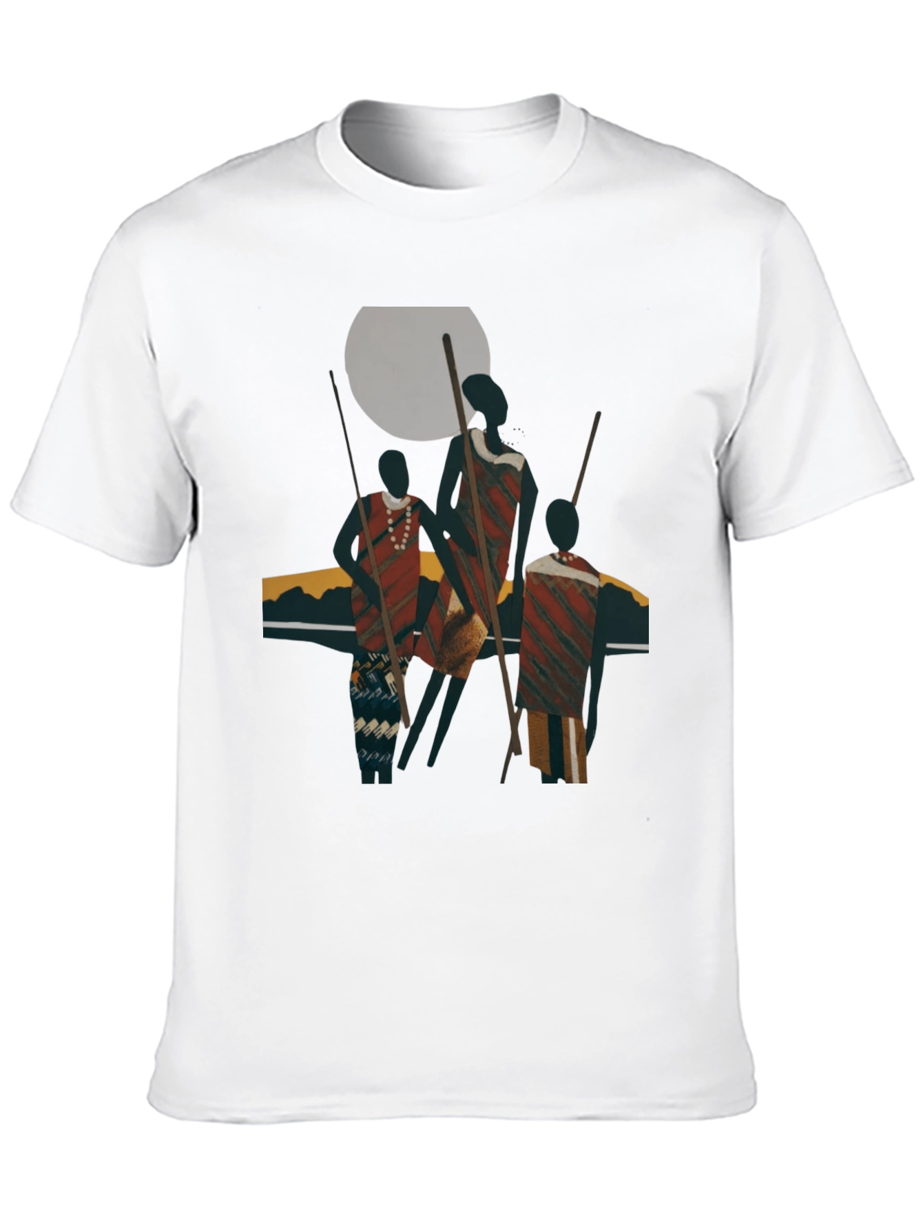 Tribal Art Graphic Black T-Shirt
