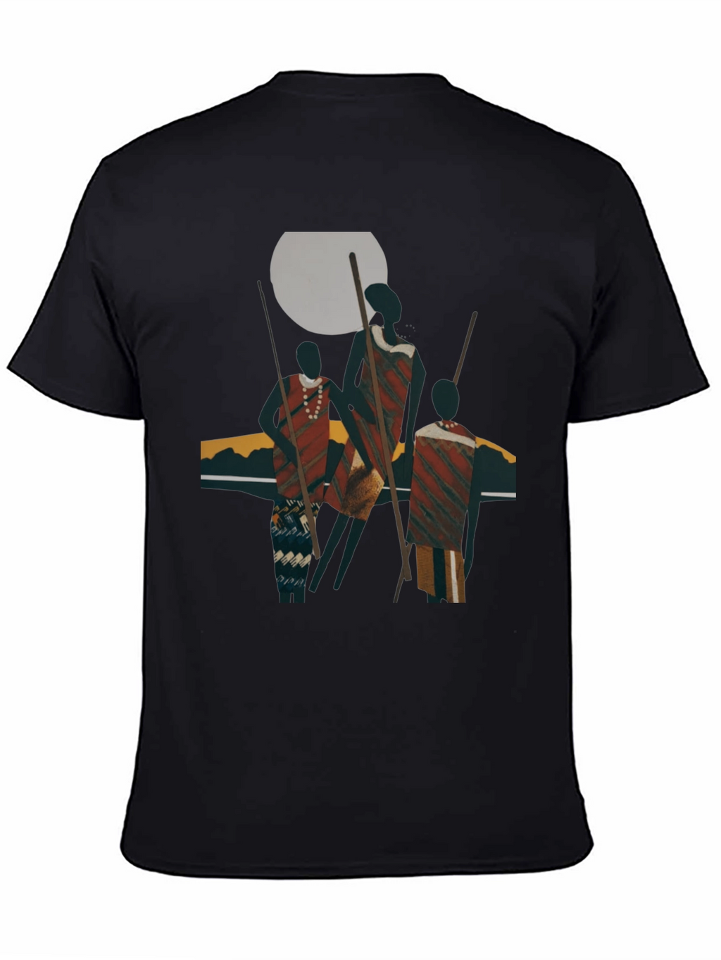Tribal Art Graphic Black T-Shirt