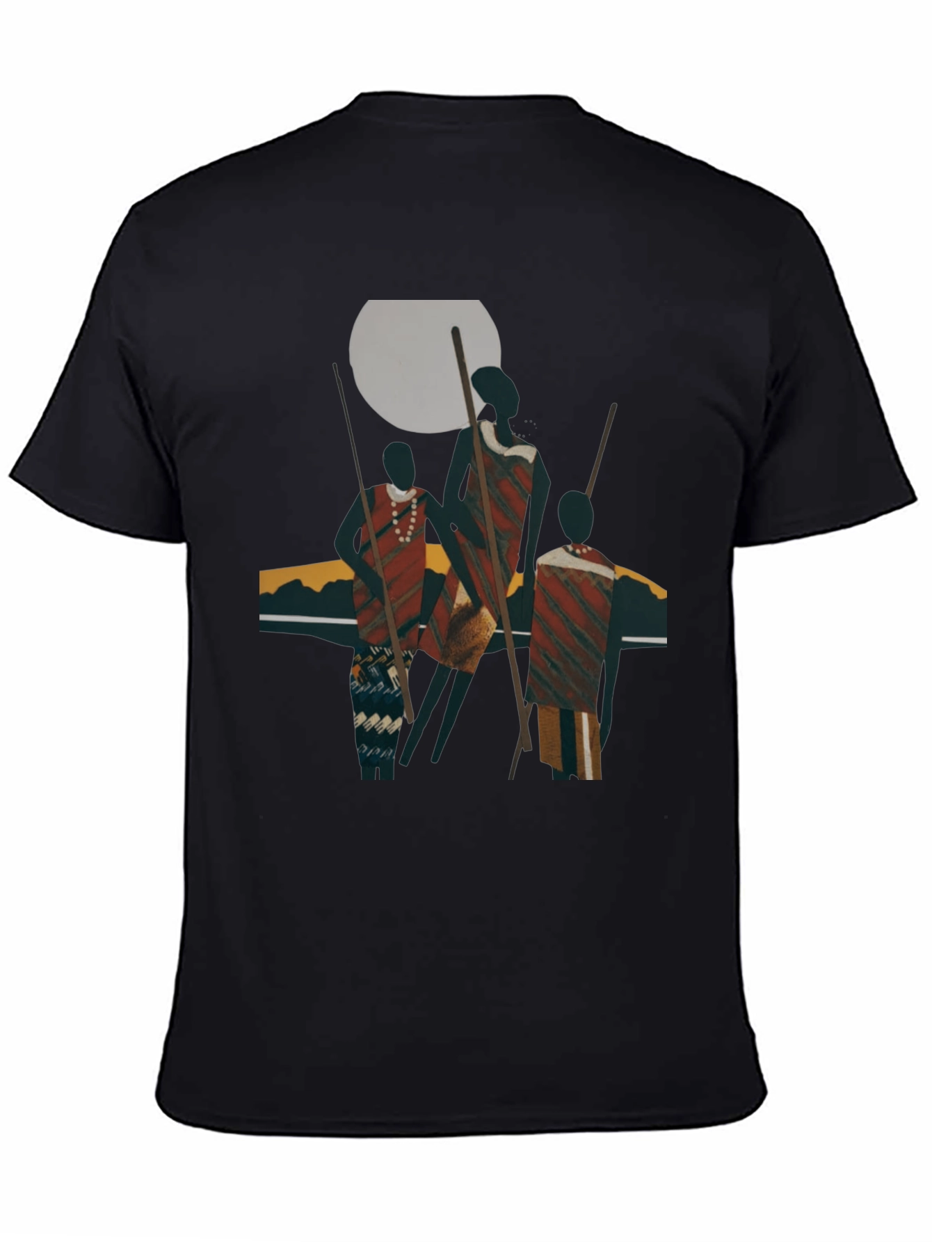 Tribal Art Graphic Black T-Shirt