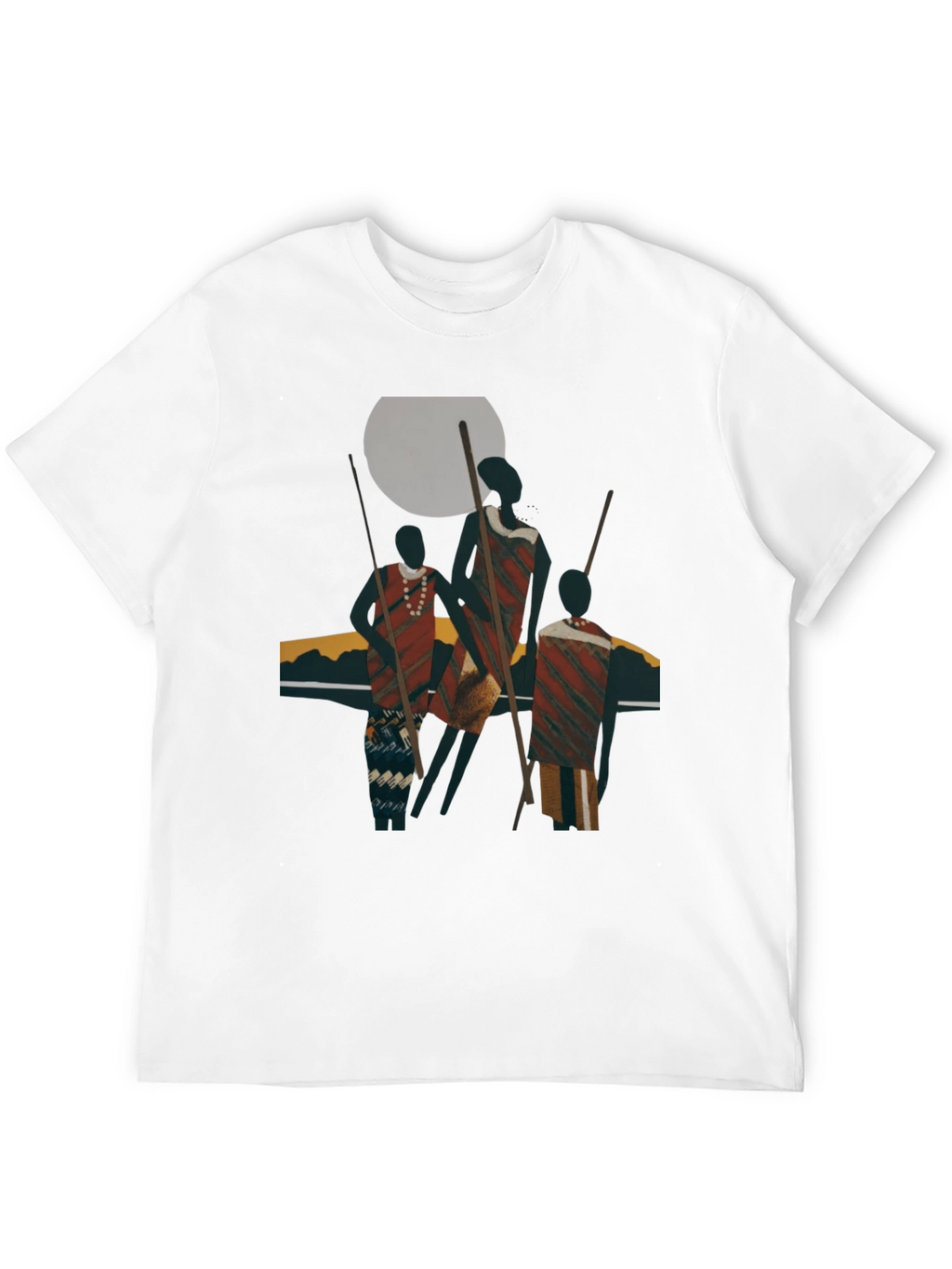Tribal Art Graphic Black T-Shirt