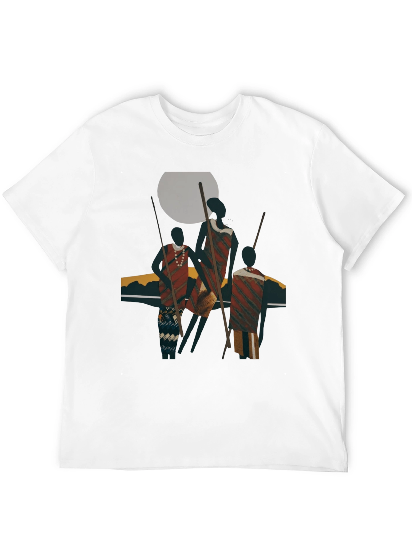 Tribal Art Graphic Black T-Shirt