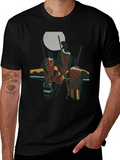 Tribal Art Graphic Black T-Shirt