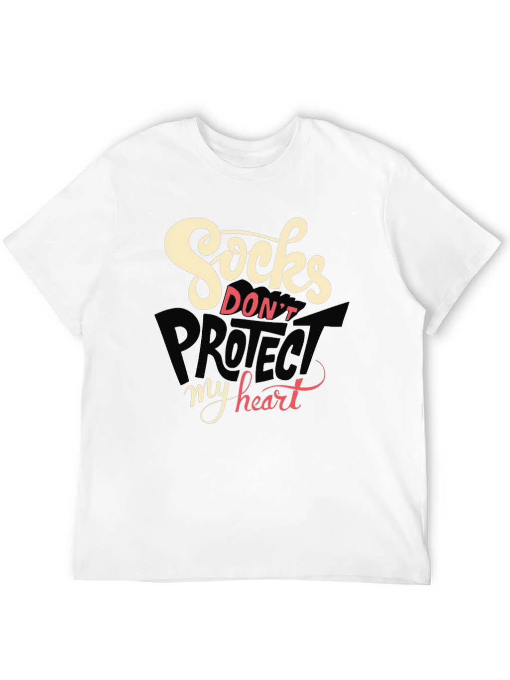 Socks Dont Protect My Heart Graphic T-Shirt