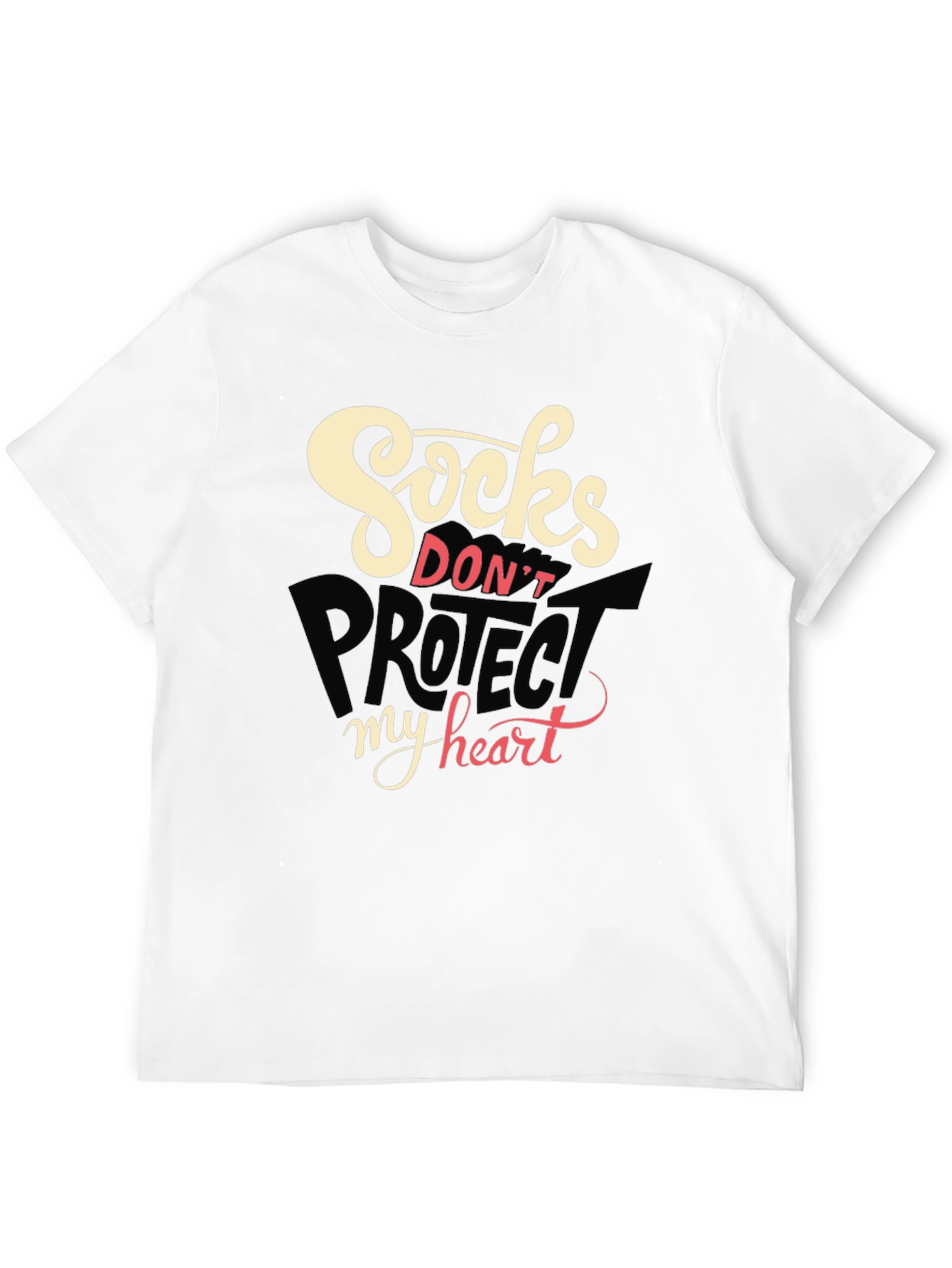 Socks Dont Protect My Heart Graphic T-Shirt