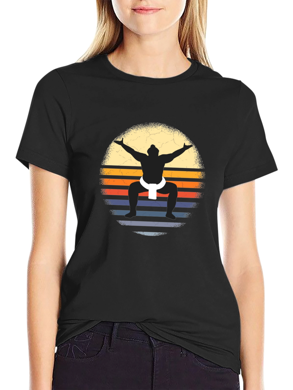 Retro Sumo Wrestler T-Shirt